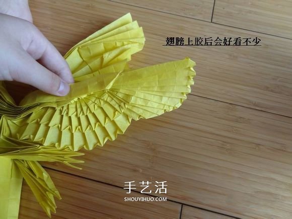 鷹的折紙教程 手工折紙展開翅膀雄鷹的步驟圖 -  itrip.net.cn