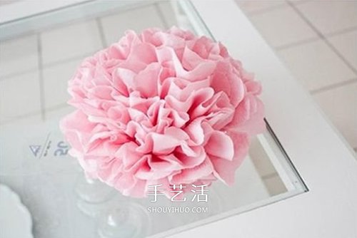 母親節(jié)送花手工制作 皺紋紙做康乃馨花圖解 -  itrip.net.cn