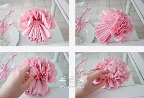 母親節(jié)送花手工制作 皺紋紙做康乃馨花圖解 -  itrip.net.cn