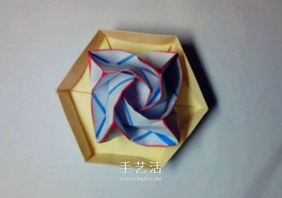 福山玫瑰改造而來 漂亮四角玫瑰花的折法圖解 -  itrip.net.cn