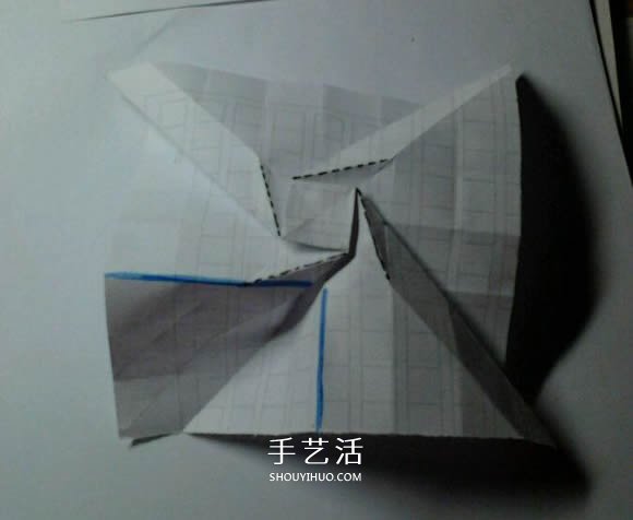福山玫瑰改造而來 漂亮四角玫瑰花的折法圖解 -  itrip.net.cn