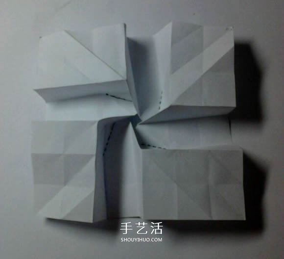 福山玫瑰改造而來 漂亮四角玫瑰花的折法圖解 -  itrip.net.cn