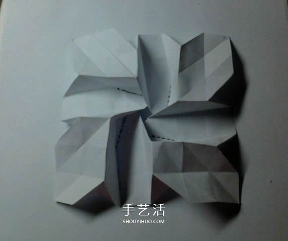 福山玫瑰改造而來 漂亮四角玫瑰花的折法圖解 -  itrip.net.cn
