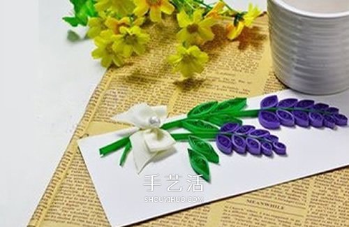 情人節(jié)賀卡DIY：美麗的衍紙風(fēng)信子賀卡制作 -  itrip.net.cn