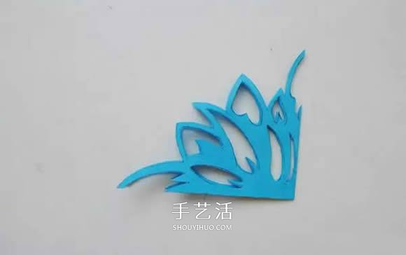 怎么剪紙窗花的教程 四角剪紙大圖案窗花圖解 -  itrip.net.cn