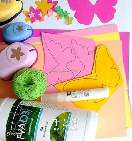 迎新年掛飾DIY 卡紙剪紙蝴蝶掛飾的方法圖解 -  itrip.net.cn