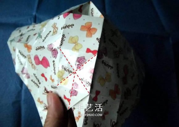 八面玲瓏?yán)C球禮盒折法 折紙繡球禮品盒的方法 -  itrip.net.cn