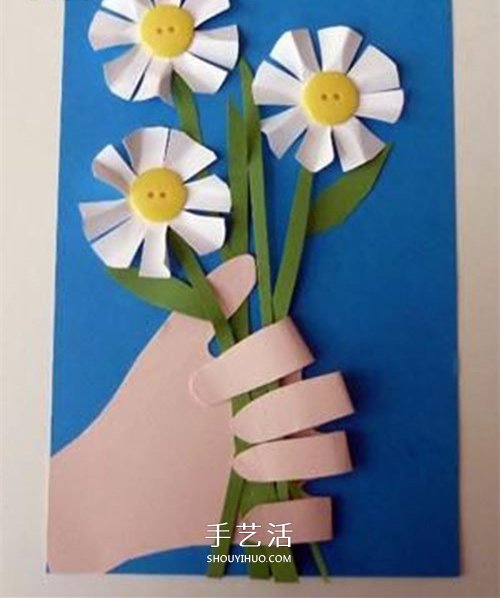 我把花兒送給您！漂亮教師節(jié)花朵賀卡的做法 -  itrip.net.cn