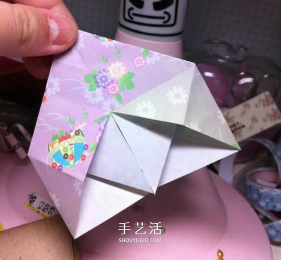 微型月季花的折紙教程 漂亮鉆石玫瑰怎么折圖解 -  itrip.net.cn