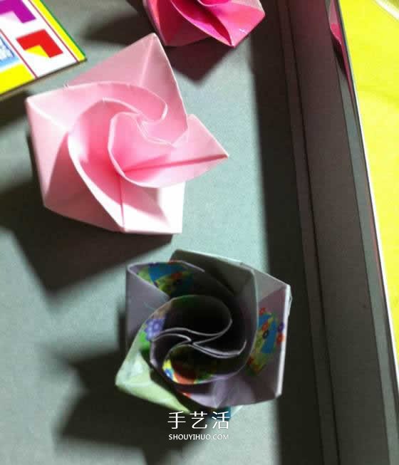 微型月季花的折紙教程 漂亮鉆石玫瑰怎么折圖解 -  itrip.net.cn