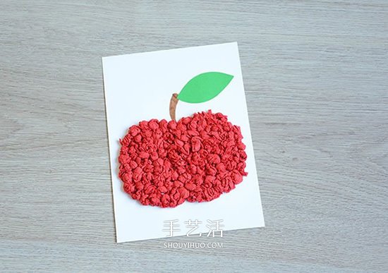 紅紅蘋果送老師 漂亮手工教師節(jié)賀卡制作方法 -  itrip.net.cn