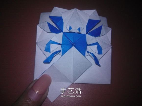 平面螃蟹怎么折圖解 像畫出來(lái)的小螃蟹折紙 -  itrip.net.cn