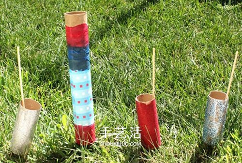 幼兒園爆竹手工做法 卷紙筒做火箭爆竹玩具 -  itrip.net.cn