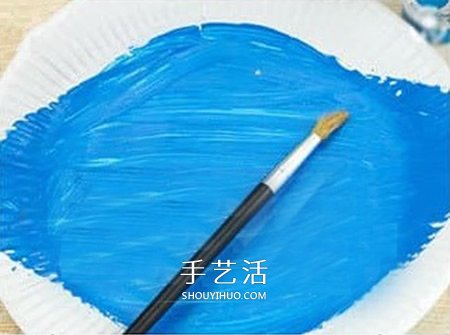 紙餐盤廢物利用 嘴巴可以動(dòng)的鯊魚玩具小制作 -  itrip.net.cn