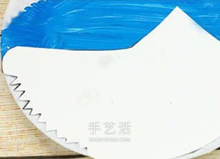紙餐盤廢物利用 嘴巴可以動(dòng)的鯊魚玩具小制作 -  itrip.net.cn