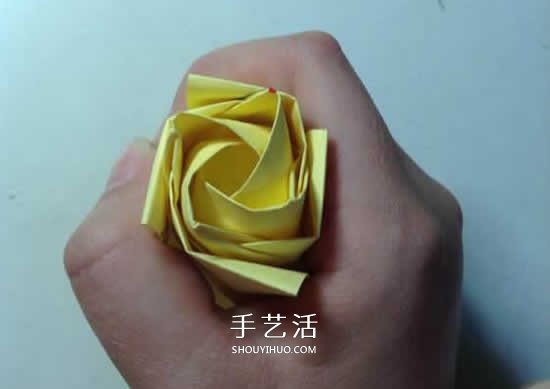 原創(chuàng)微微玫瑰的折法 詳細(xì)折紙玫瑰花過(guò)程步驟 -  itrip.net.cn