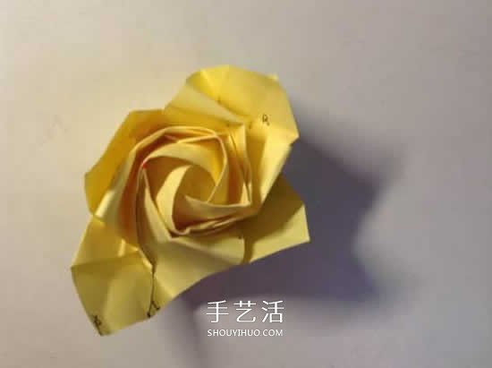 原創(chuàng)微微玫瑰的折法 詳細(xì)折紙玫瑰花過(guò)程步驟 -  itrip.net.cn