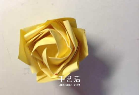 原創(chuàng)微微玫瑰的折法 詳細(xì)折紙玫瑰花過(guò)程步驟 -  itrip.net.cn