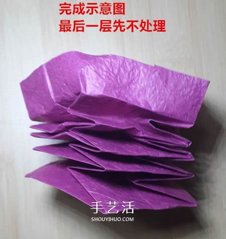 25瓣玫瑰的折法圖解 羅伯特?朗的玫瑰花折紙 -  itrip.net.cn