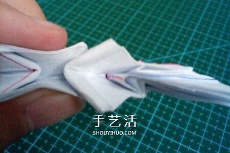 六翼熾天使之心折法 折紙帶六翼翅膀愛心圖解 -  itrip.net.cn