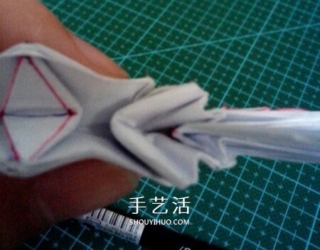 六翼熾天使之心折法 折紙帶六翼翅膀愛心圖解 -  itrip.net.cn