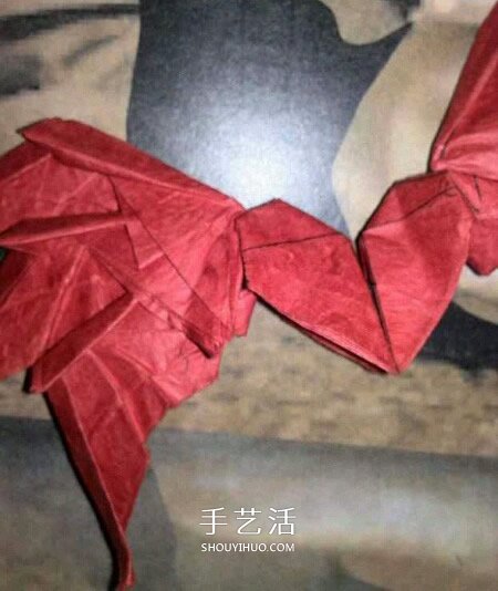 六翼熾天使之心折法 折紙帶六翼翅膀愛心圖解 -  itrip.net.cn