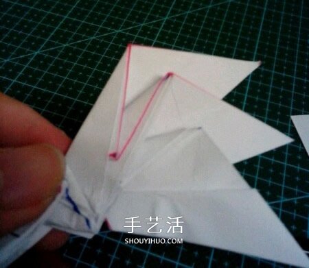 六翼熾天使之心折法 折紙帶六翼翅膀愛心圖解 -  itrip.net.cn