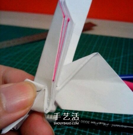 六翼熾天使之心折法 折紙帶六翼翅膀愛心圖解 -  itrip.net.cn