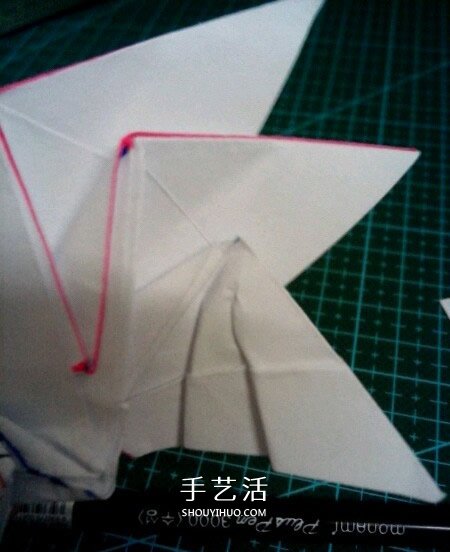 六翼熾天使之心折法 折紙帶六翼翅膀愛心圖解 -  itrip.net.cn