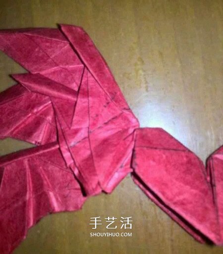 六翼熾天使之心折法 折紙帶六翼翅膀愛心圖解 -  itrip.net.cn
