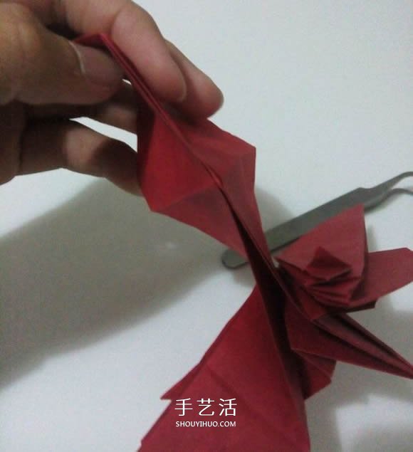瑞獸麒麟的折法圖解過程 折紙神谷哲史的麒麟 -  itrip.net.cn