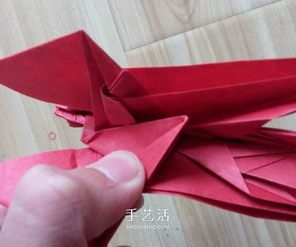 瑞獸麒麟的折法圖解過程 折紙神谷哲史的麒麟 -  itrip.net.cn