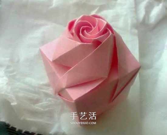 情人節(jié)禮品盒折紙圖解 好看韓式玫瑰禮盒的折法 -  itrip.net.cn