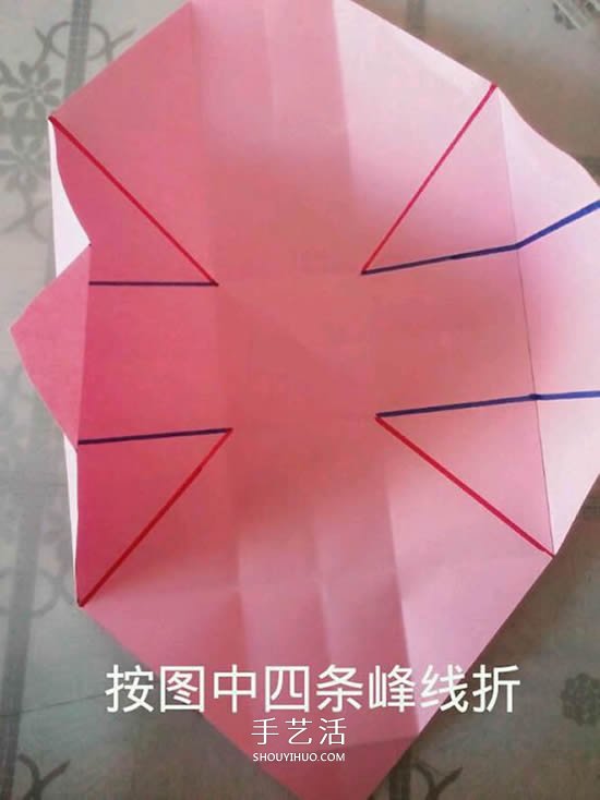 情人節(jié)禮品盒折紙圖解 好看韓式玫瑰禮盒的折法 -  itrip.net.cn