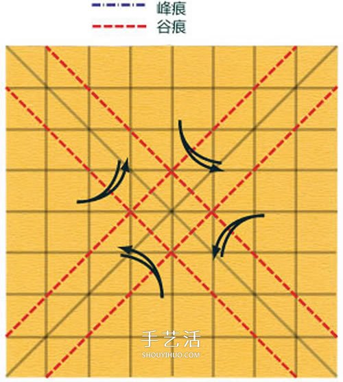 在川崎玫瑰上進(jìn)行改造 美麗紙玫瑰花手工折法 -  itrip.net.cn