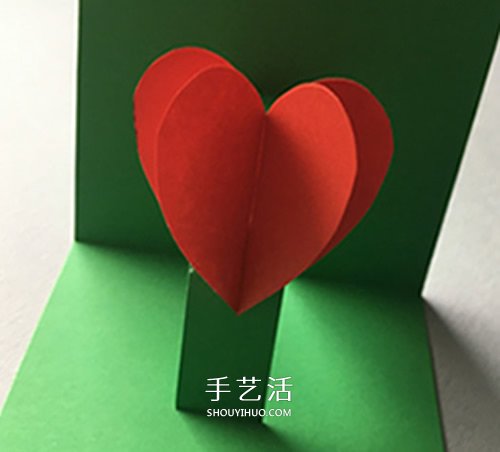 情人節(jié)立體花朵賀卡DIY 自制母親節(jié)愛心花賀卡 -  itrip.net.cn