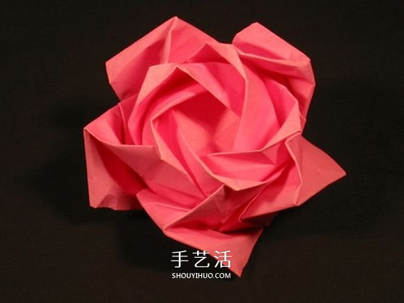 詳細(xì)玫瑰花的折紙教程 簡(jiǎn)單五瓣玫瑰花的折法 -  itrip.net.cn