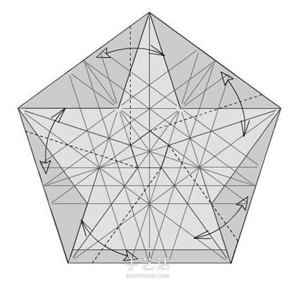 詳細(xì)玫瑰花的折紙教程 簡(jiǎn)單五瓣玫瑰花的折法 -  itrip.net.cn