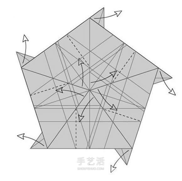 詳細(xì)玫瑰花的折紙教程 簡(jiǎn)單五瓣玫瑰花的折法 -  itrip.net.cn