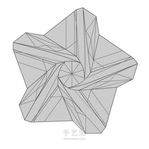 詳細(xì)玫瑰花的折紙教程 簡(jiǎn)單五瓣玫瑰花的折法 -  itrip.net.cn