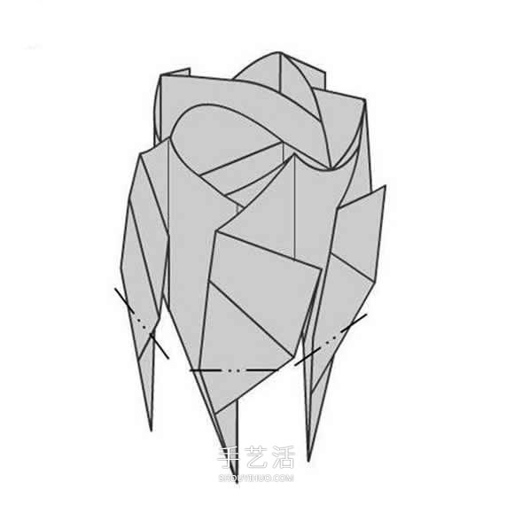 詳細(xì)玫瑰花的折紙教程 簡(jiǎn)單五瓣玫瑰花的折法 -  itrip.net.cn