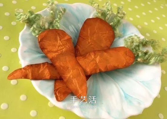 幼兒園手工做胡蘿卜 卡紙胡蘿卜的制作方法 -  itrip.net.cn