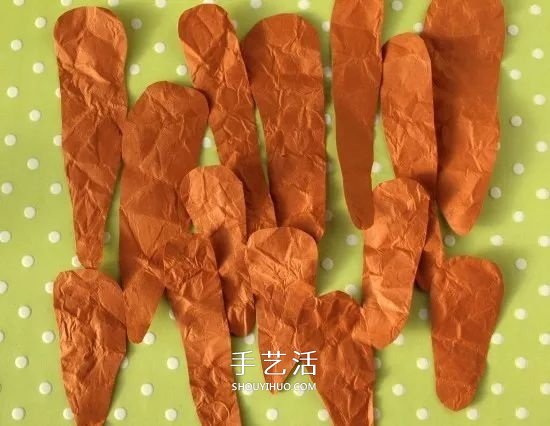 幼兒園手工做胡蘿卜 卡紙胡蘿卜的制作方法 -  itrip.net.cn