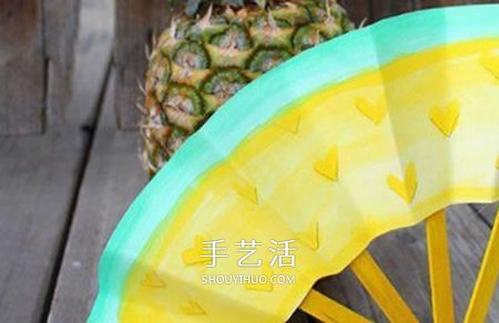 雪糕棒做紙扇子的方法 兒童手工紙扇的做法 -  itrip.net.cn