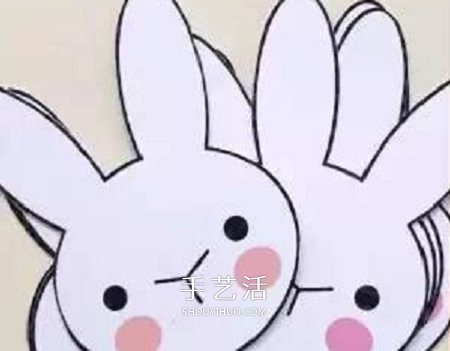 簡(jiǎn)單幼兒小手工 可愛的中秋節(jié)小白兔掛飾制作 -  itrip.net.cn