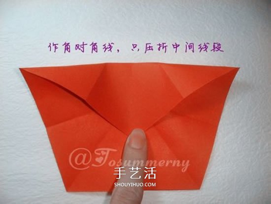 手工五星花的折法圖解 還可以做成花型收納盒 -  itrip.net.cn
