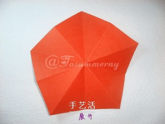 手工五星花的折法圖解 還可以做成花型收納盒 -  itrip.net.cn