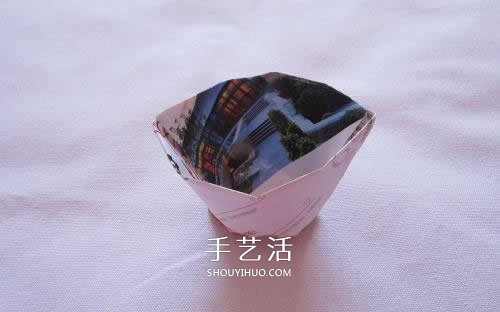 用廢紙折疊垃圾盒圖解 手工簡易垃圾盒怎么做 -  itrip.net.cn