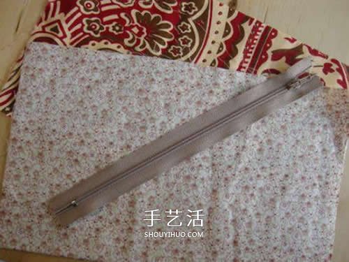 雙層拉鏈布包的做法 自制布藝?yán)湴麯IY圖解 -  itrip.net.cn