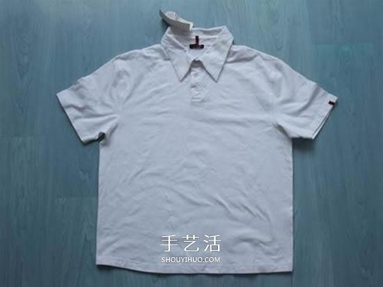 舊衣改造：男款T恤改造兒童坎肩背心套裝 -  itrip.net.cn